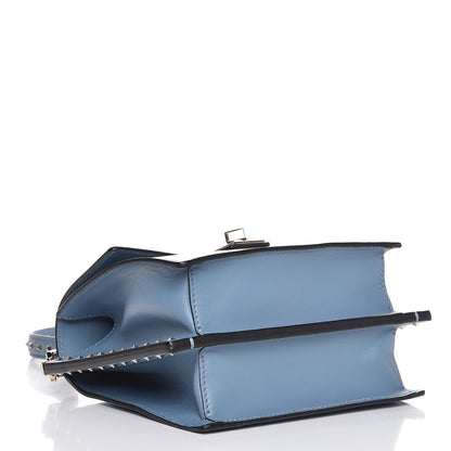 Valentino Garavani Calfskin Boxy Rockstud Trunk Shoulder Bag London Stone 4 of 6