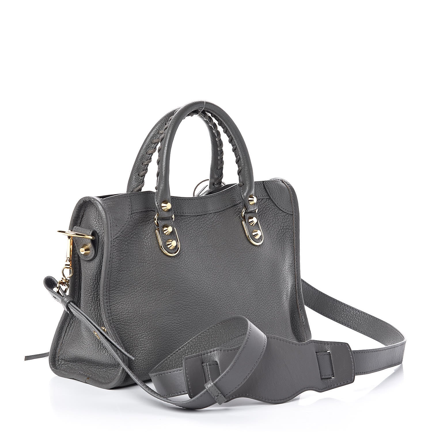 Balenciaga Chevre Gold Metallic Edge Hardware S City Gris Acier 3 of 9