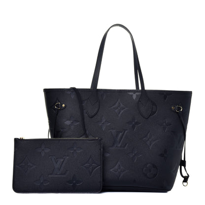 Louis Vuitton Empreinte Monogram Giant Neverfull MM Black 1 of 7