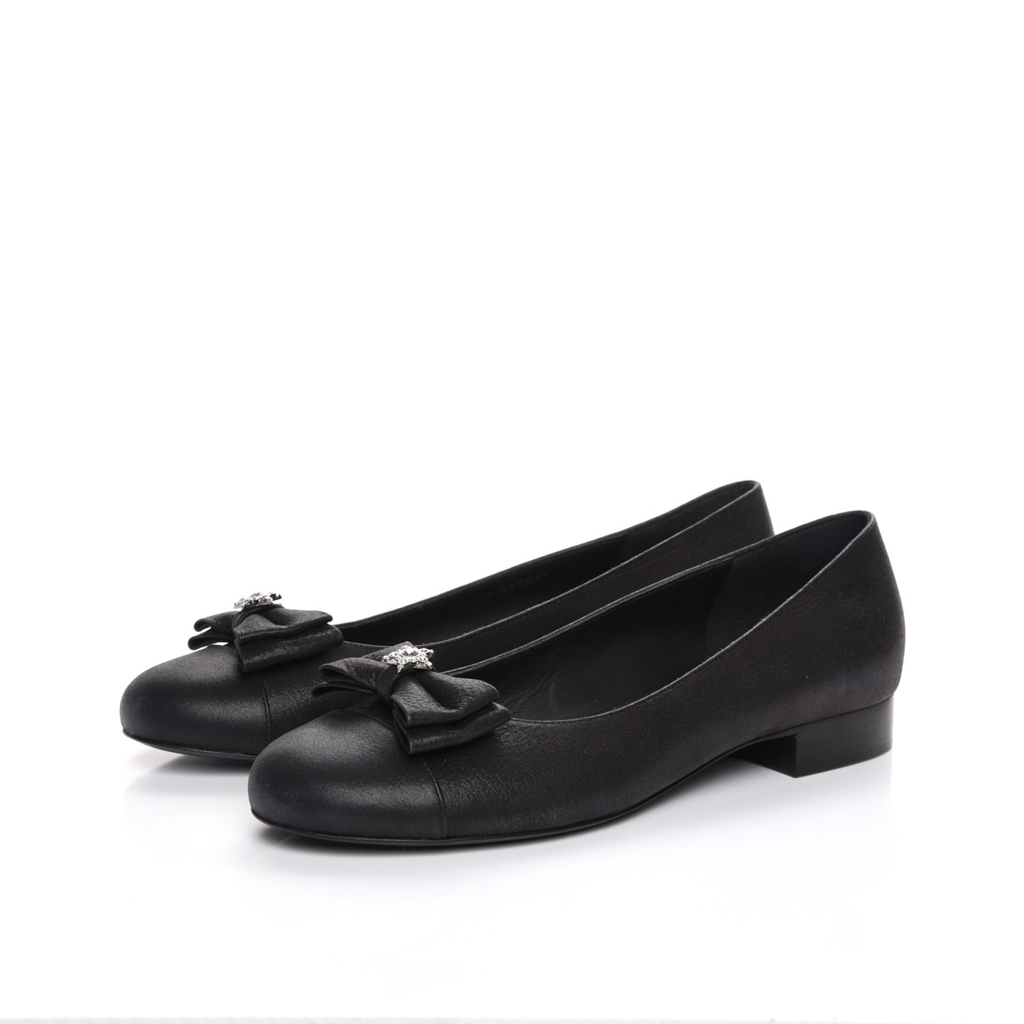 Buffalo Glitter Bow Ballerina Flats 38.5 Black