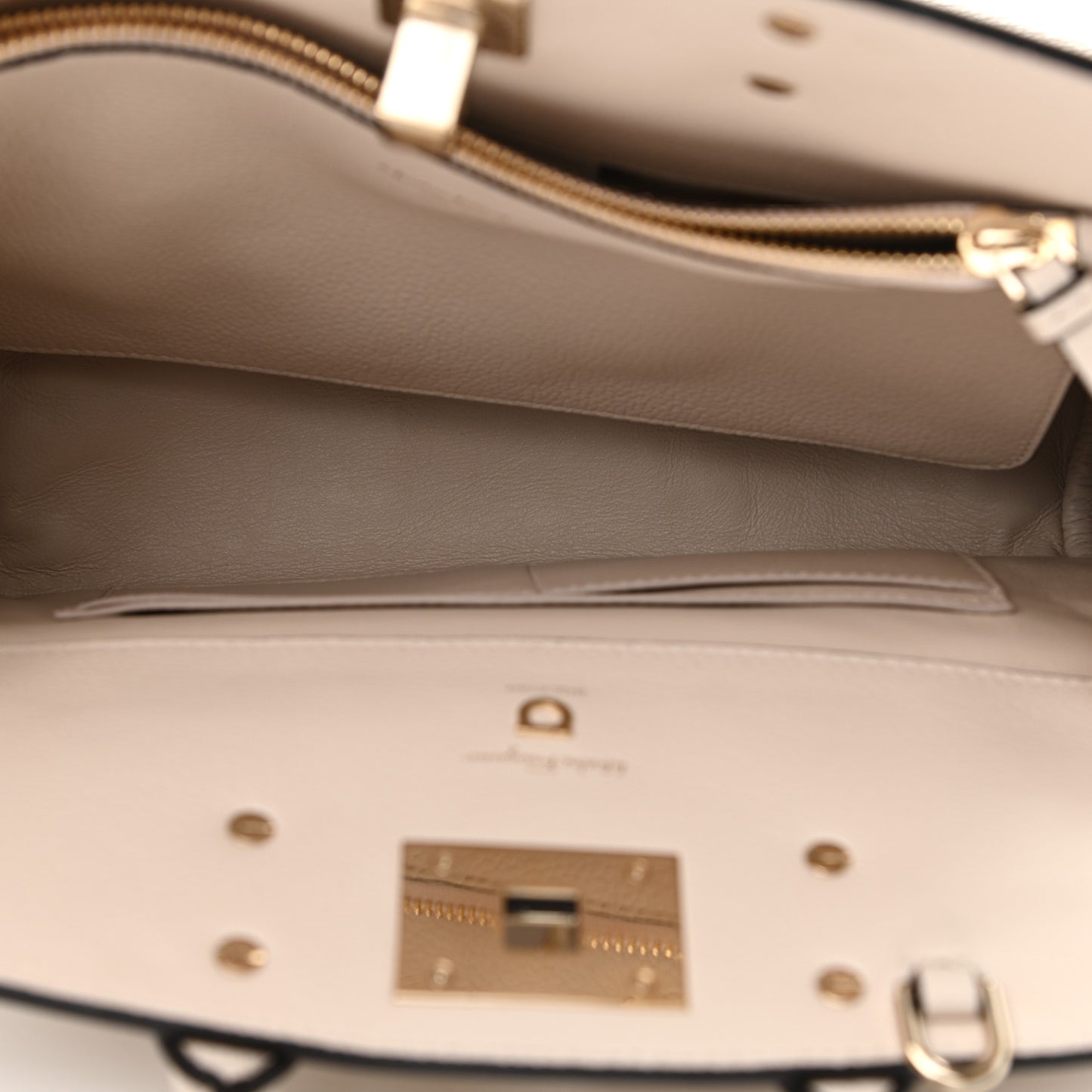 Calfskin Medium Studio Bag White