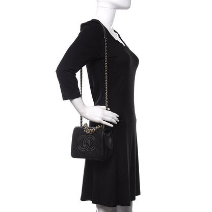 Chanel Lambskin Quilted Studded CC Flap Black 2 of 11