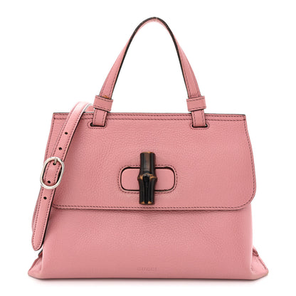 Gucci Cellarius Calfskin Small Bamboo Daily Top Handle Bag Carmine Rose 1 of 13