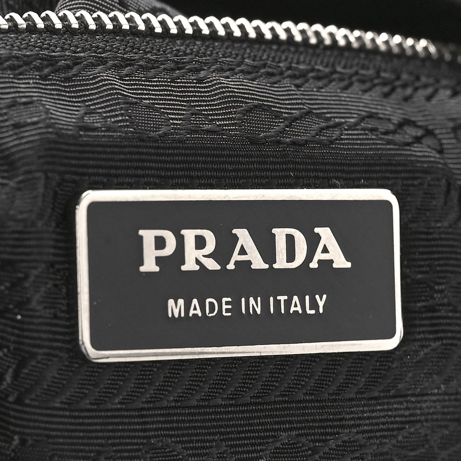 Prada Tessuto Nylon Calfskin Shoulder Bag Black 6 of 8