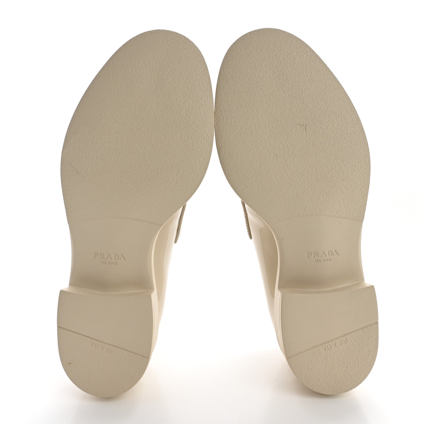 Vernice Triangle 50mm Loafers 37.5 Avorio