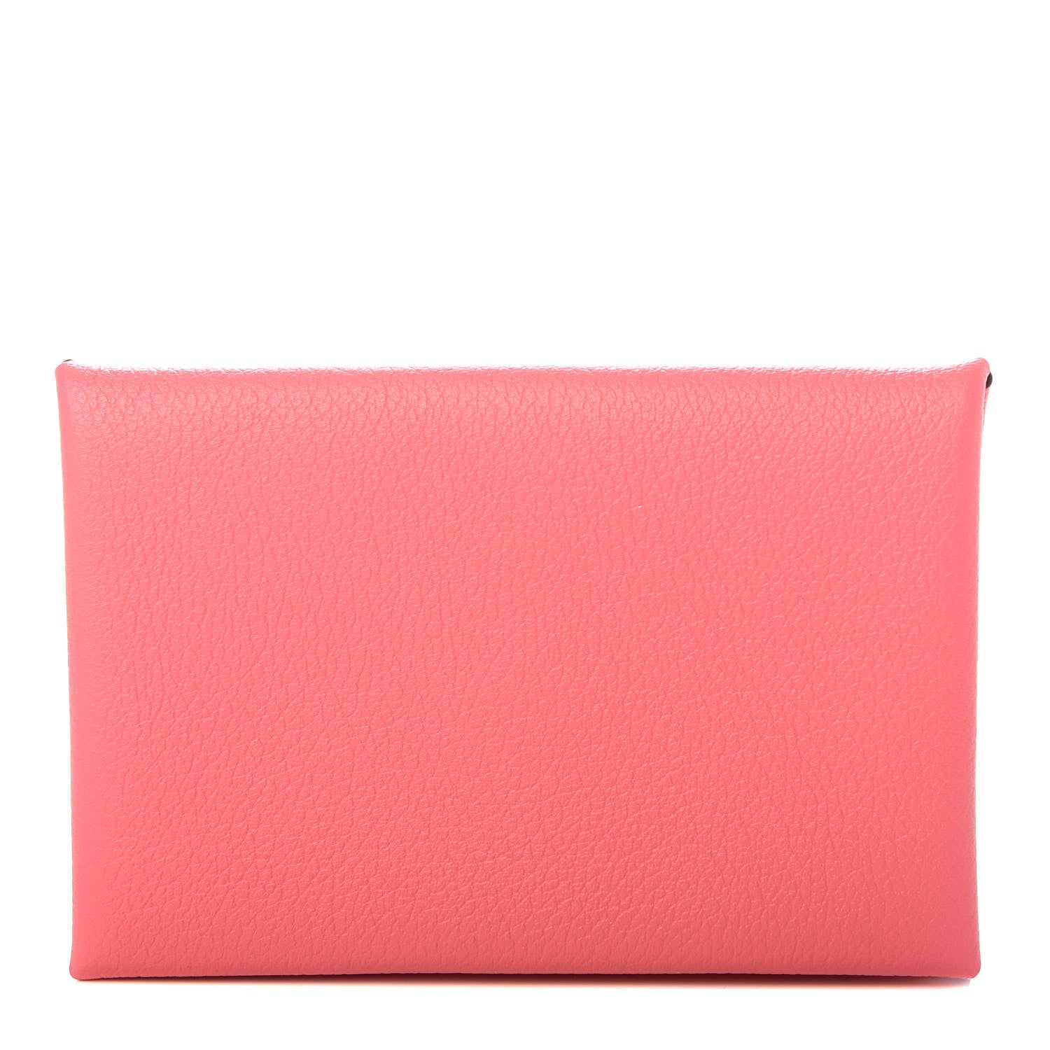 Hermes Evercolor Calvi Card Case Rose Azalee 1 of 7