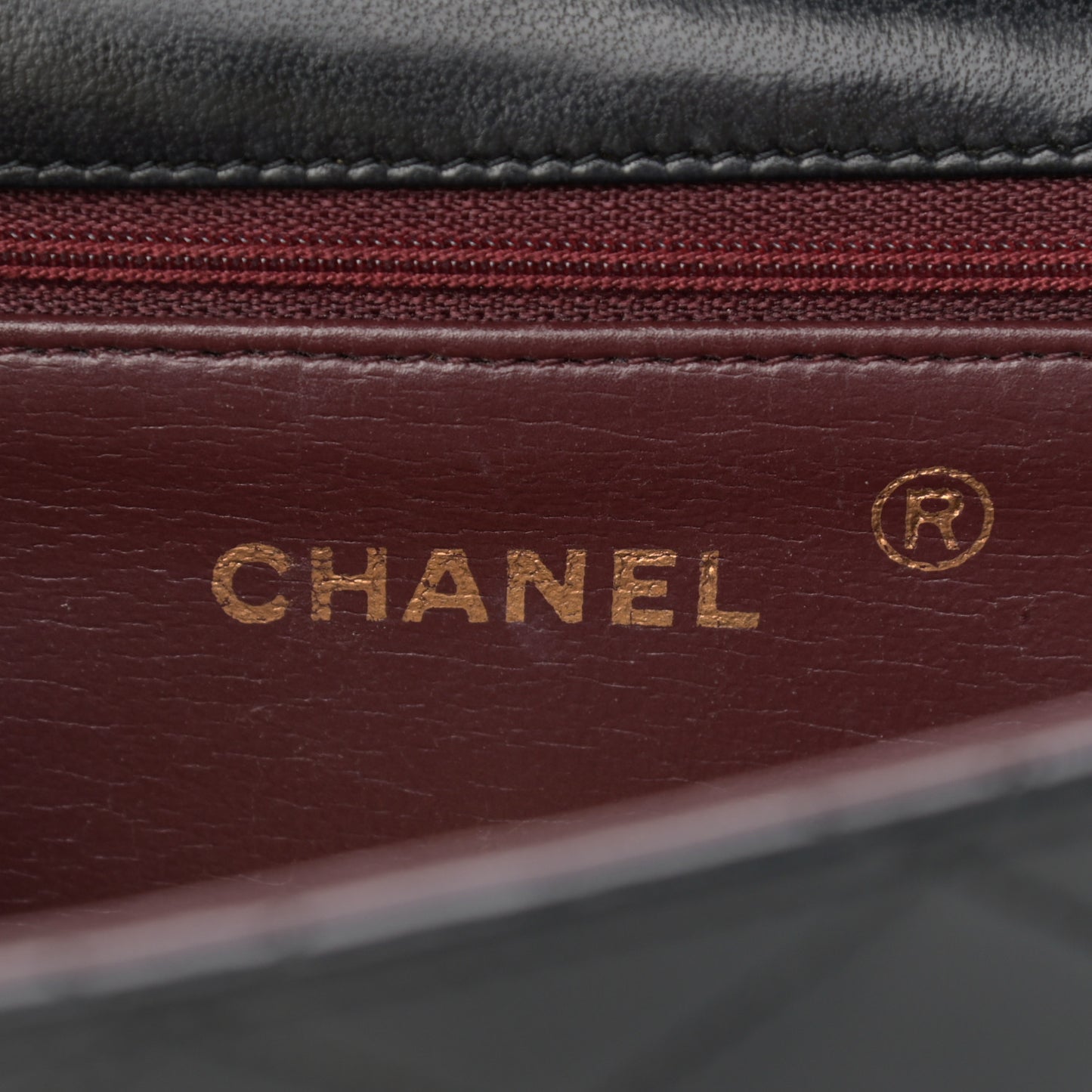 Lambskin Diamond Stitch Envelope Single Flap Black