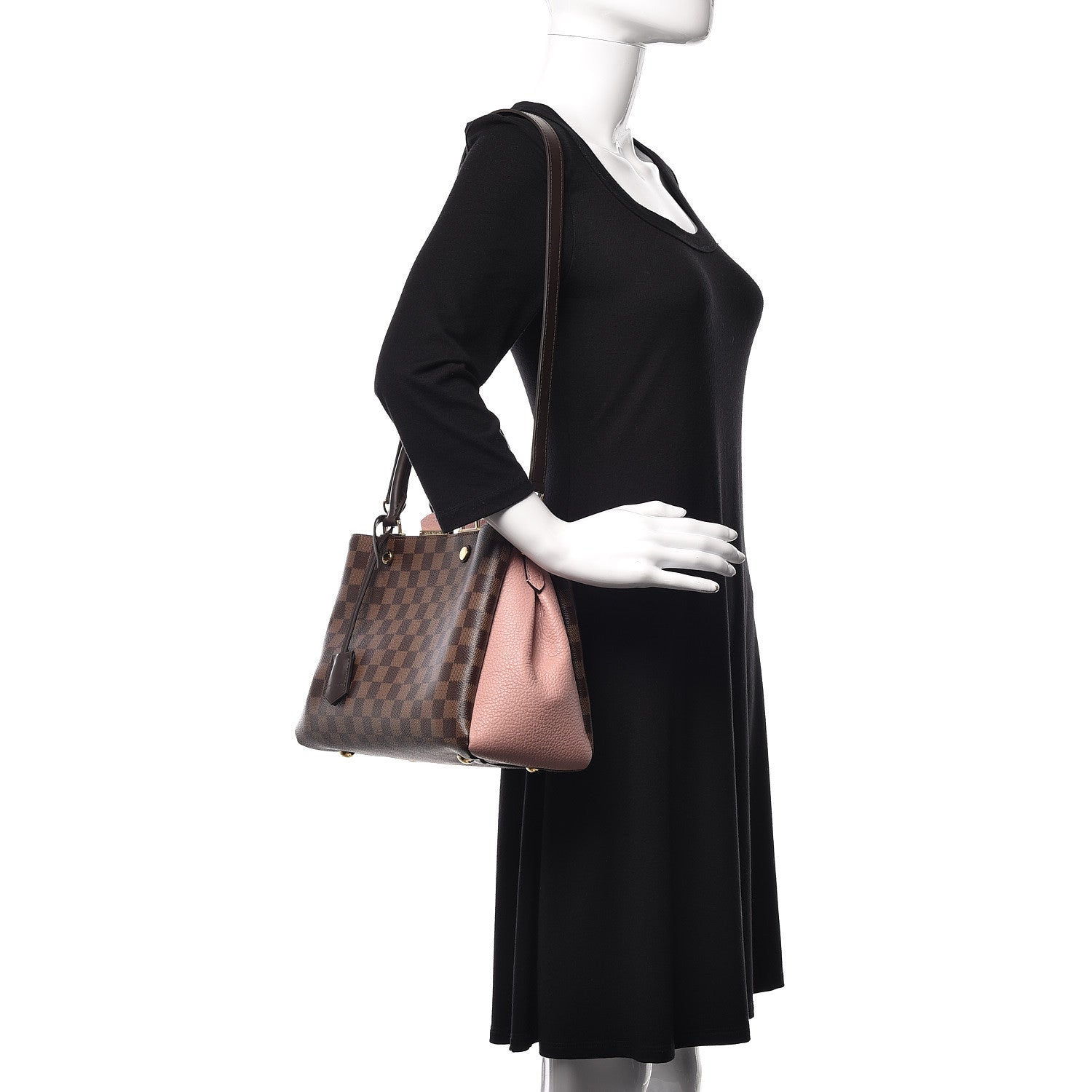 Louis Vuitton Damier Ebene Cuir Taurillon Brittany Magnolia 2 of 14