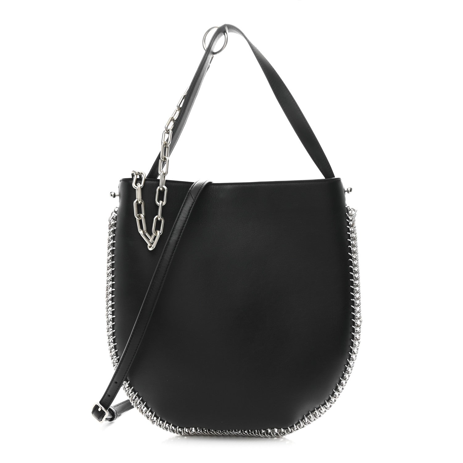Alexander Wang Calfskin Chain Around Roxy Hobo Black 1 of 12