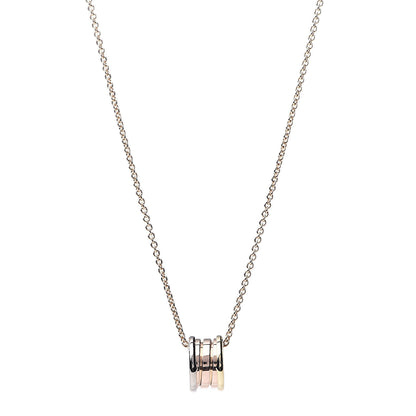 Bulgari 18K Rose White Yellow Gold B.Zero1 Pendant Necklace 1 of 7