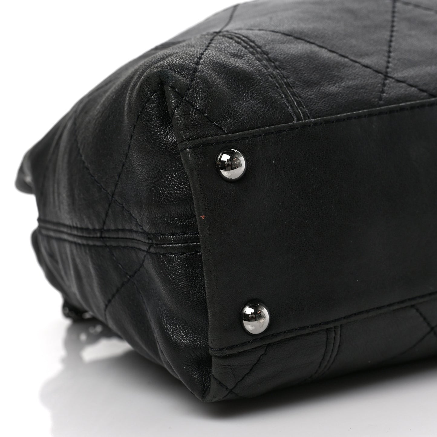 Lambskin Quilted Small Soft Touch Shoulder Bag Black
