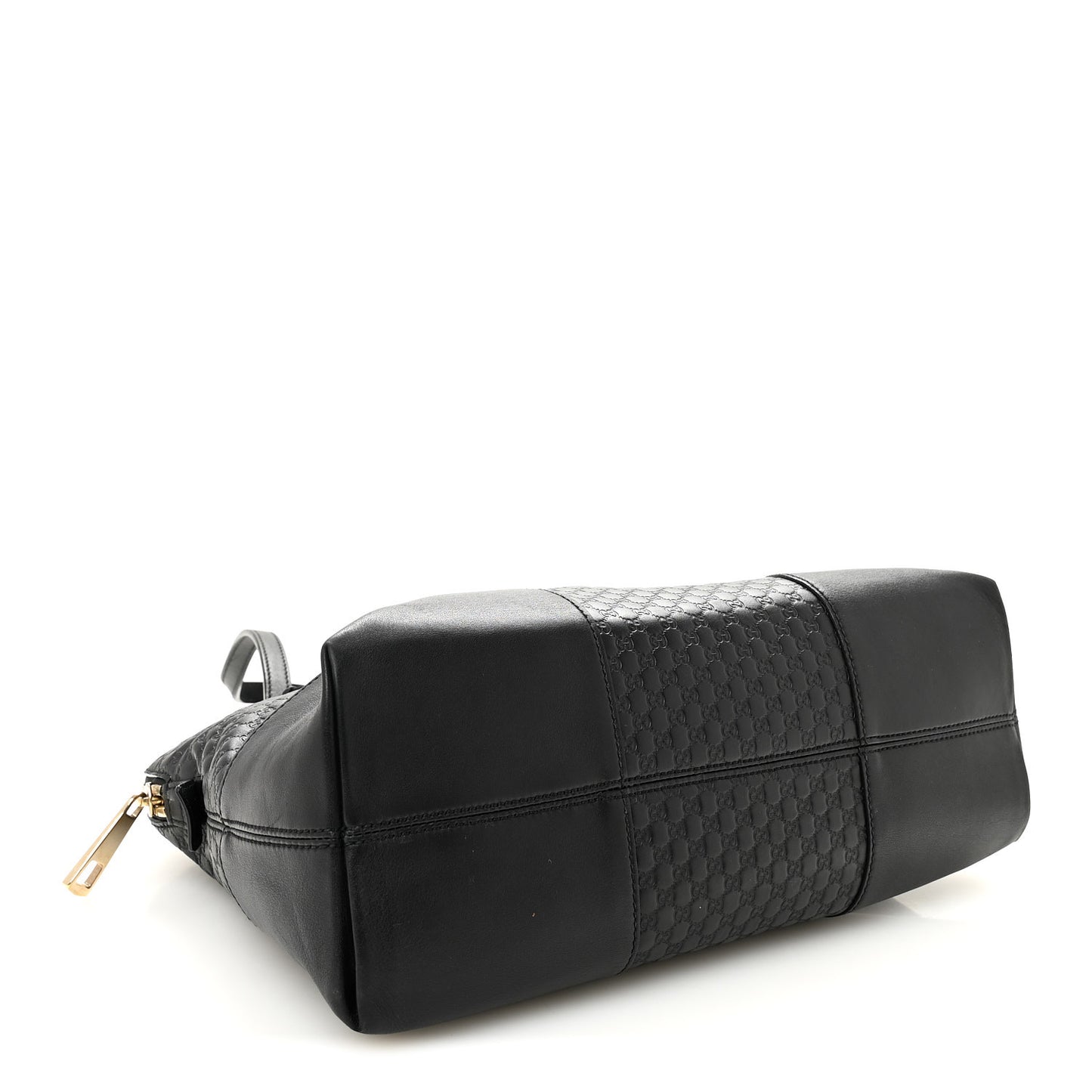 Soft Microguccissima Medium Bree Shoulder Bag Black