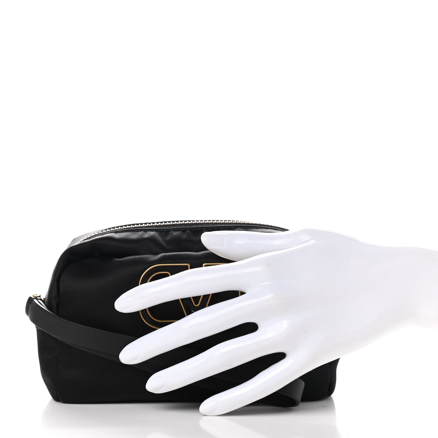 Nylon Vlogo Vanity Bag Black