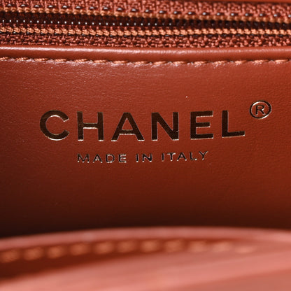 Chanel Shiny Aged Calfskin Quilted Nano Kelly Shopper Brown 6 of 11