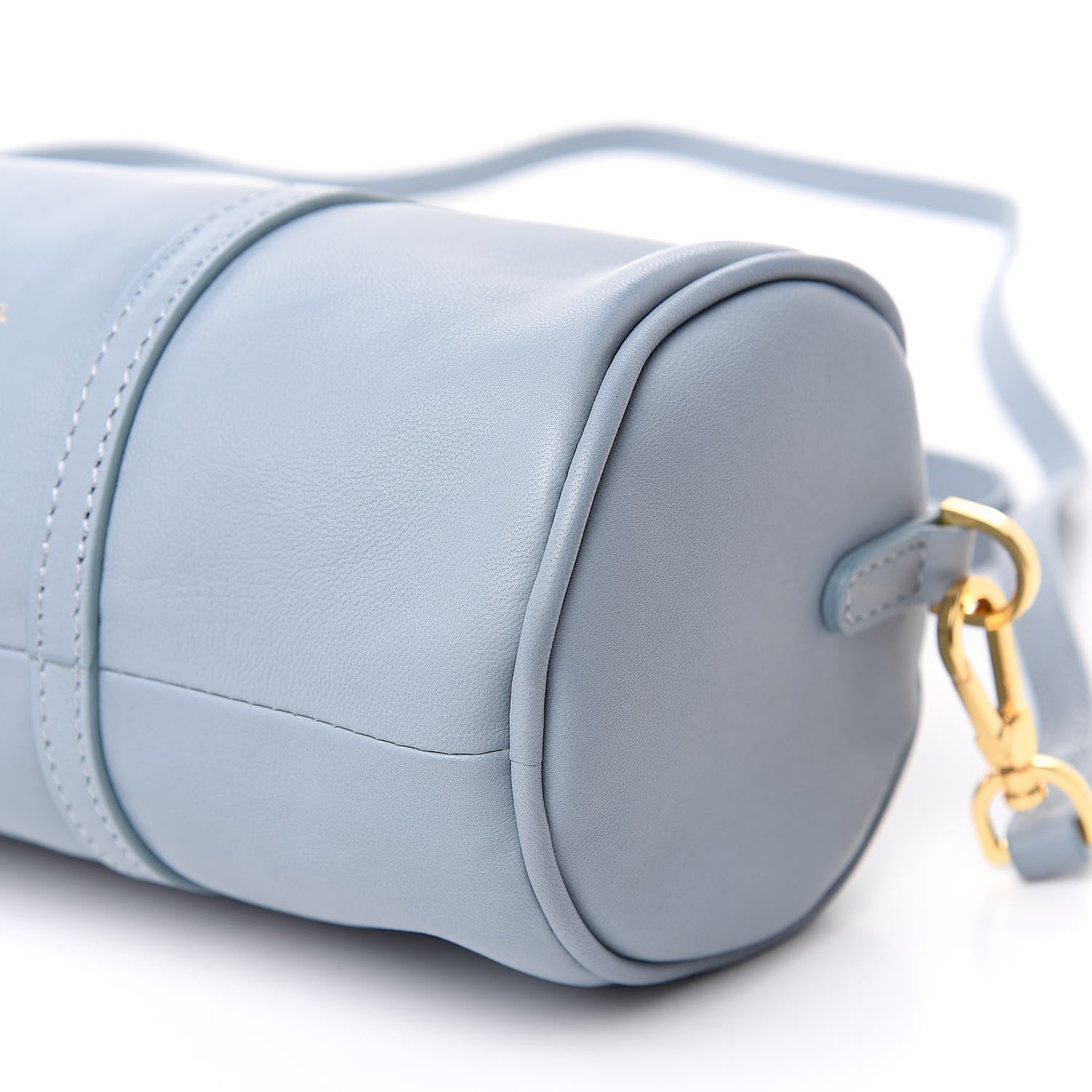 Mansur Gavriel Calfskin Mini Duffel Bag Grey Blue 8 of 8