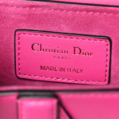 Christian Dior Supple Calfskin Mini Saddle Bag With Strap Passion Pink 6 of 11