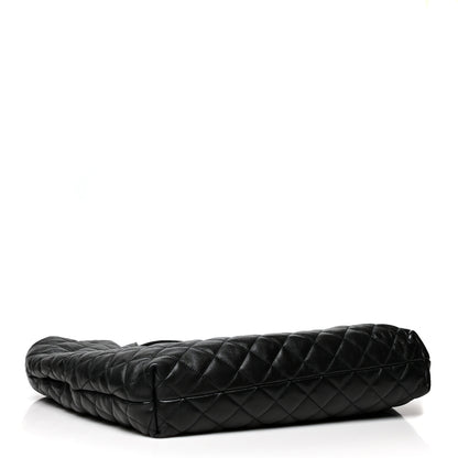 Saint Laurent Lambskin Quilted Maxi Icare Shopping Tote Black 5 of 11