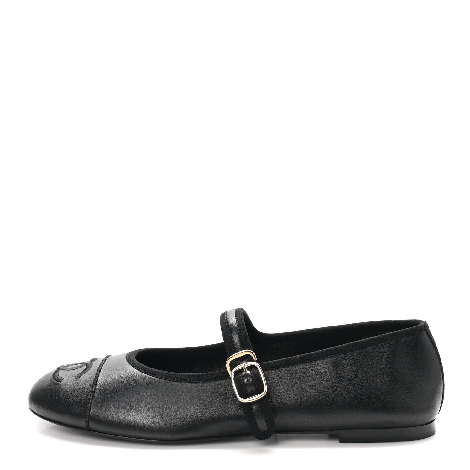 Chanel Lambskin Mary Jane Flats 42 Black 1 of 9