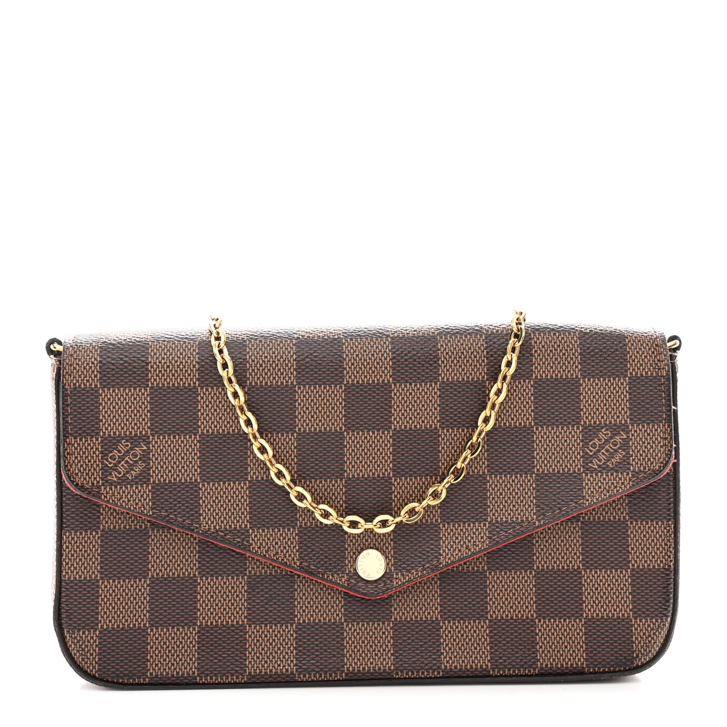 Damier Ebene Pochette Felicie Chain Wallet