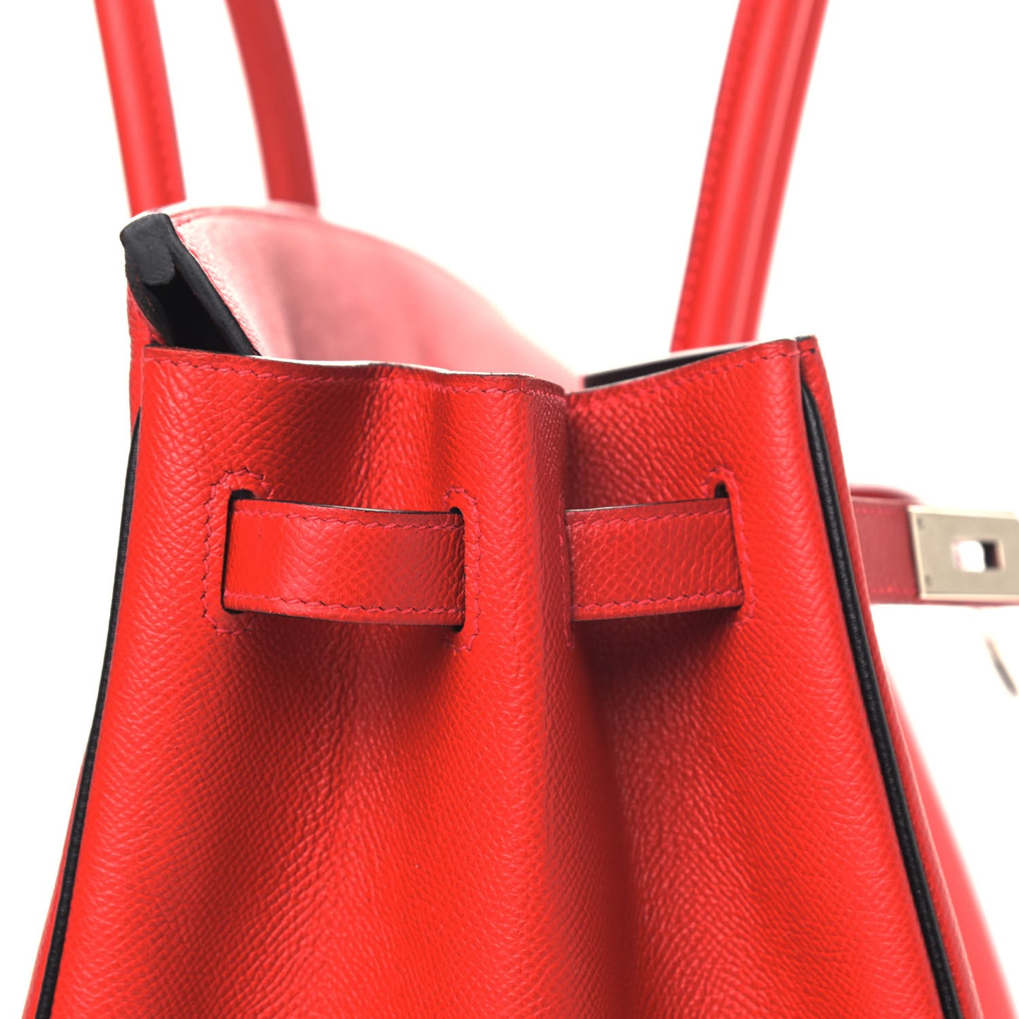 Epsom Horseshoe Birkin 40 Rouge Casaque Black