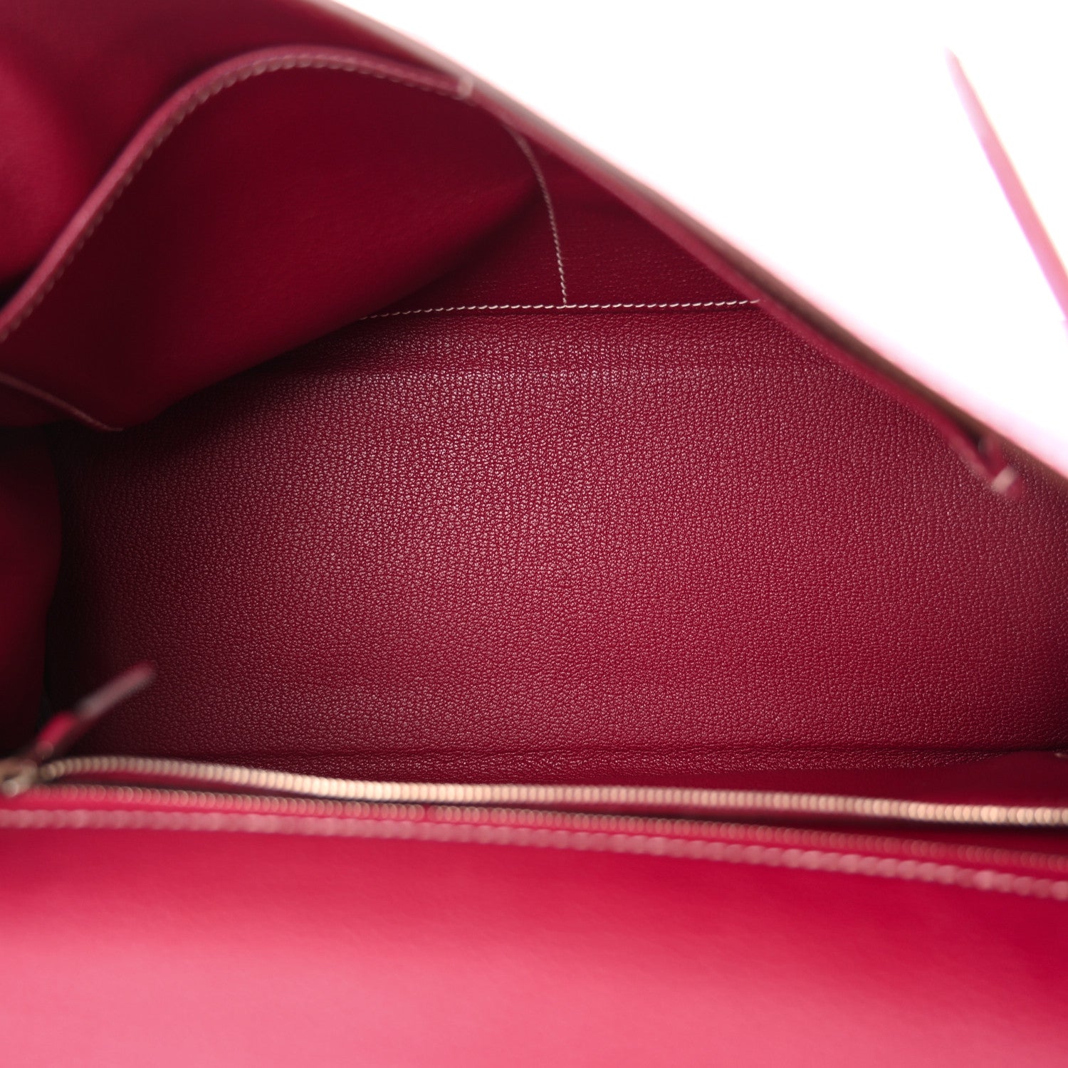 Hermes Epsom Candy Kelly Retourne 32 Rose Tyrien Rubis 5 of 10