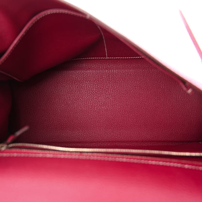 Hermes Epsom Candy Kelly Retourne 32 Rose Tyrien Rubis 5 of 10