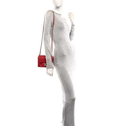 Chanel Lambskin Quilted Mini Square Flap Red 2 of 10