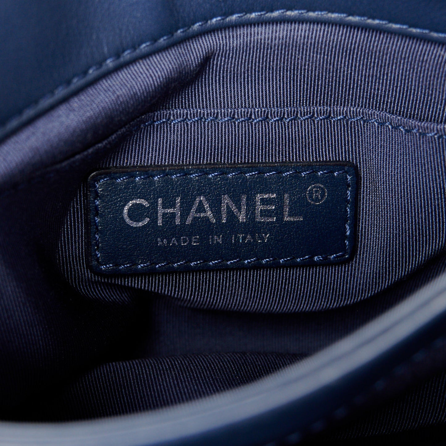 Calfskin Mini Tramezzo Flap Navy