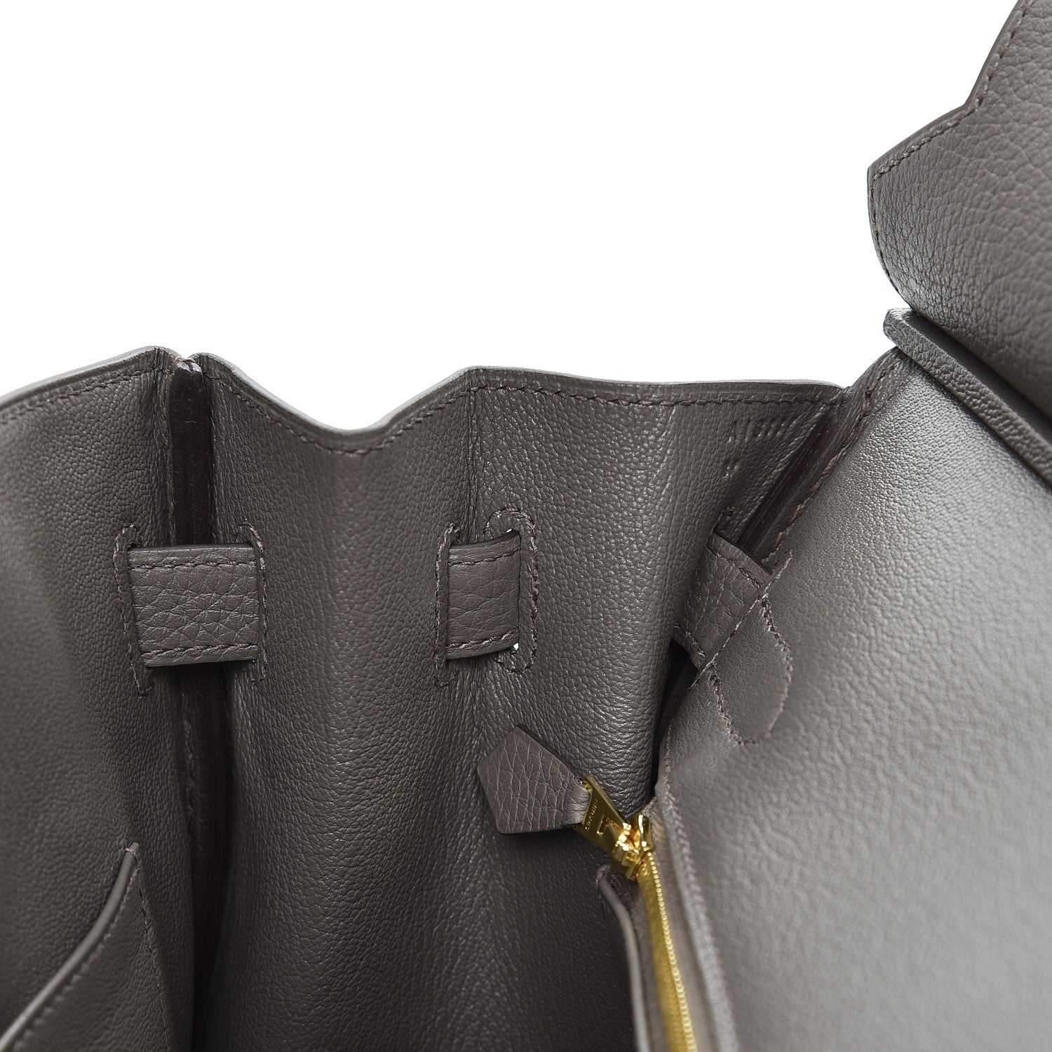 Hermes Taurillon Clemence Birkin 30 Etain 28 of 34