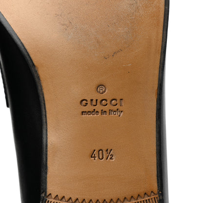 Gucci Calfskin Womens Jordaan Loafers 40.5 Black 6 of 9