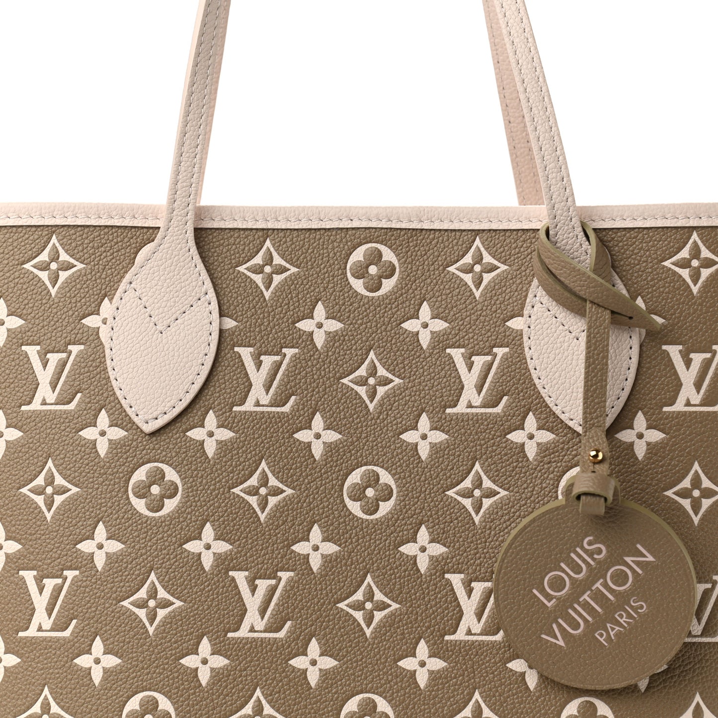 Empreinte Monogram Spring In The City Neverfull MM Kaki Beige Cream