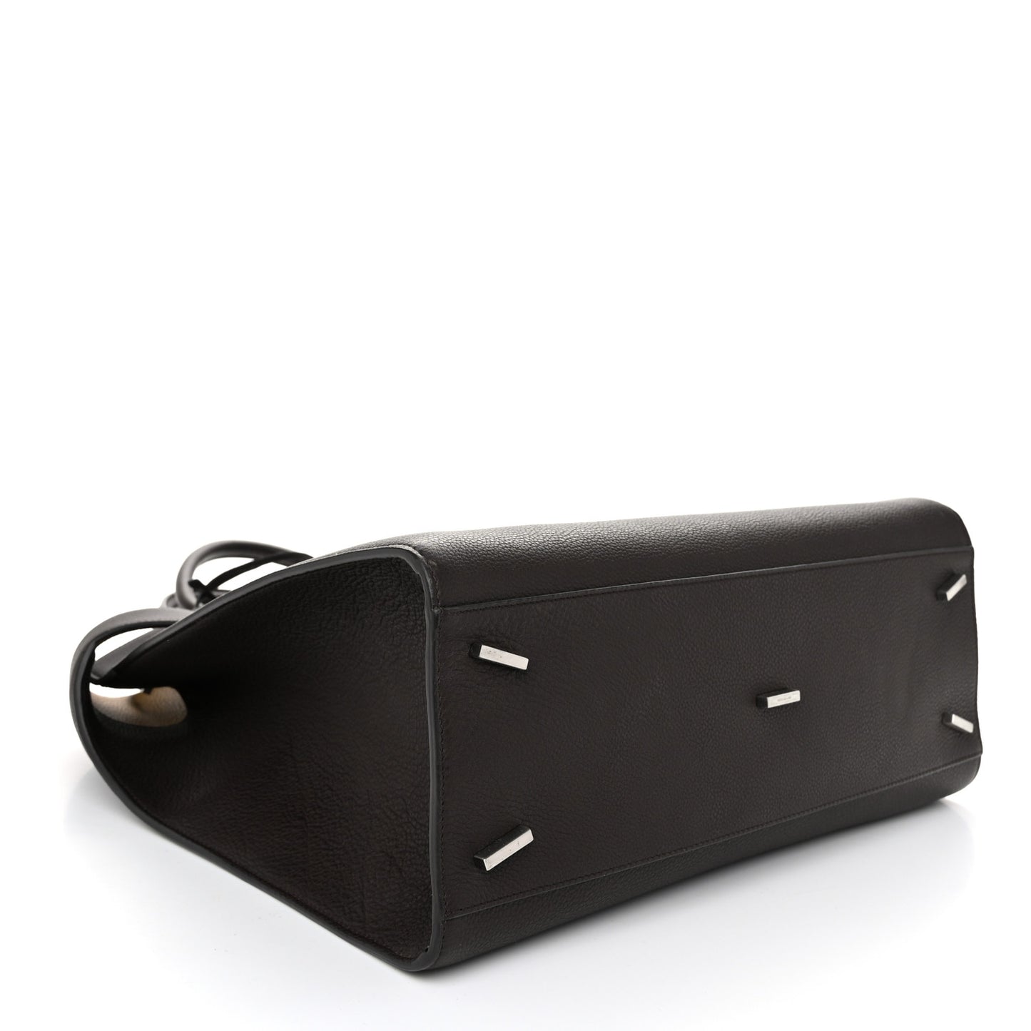 Calfskin Hug Tote Bag Testa Di Moro