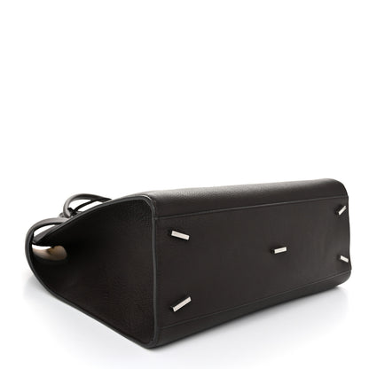Salvatore Ferragamo Calfskin Hug Tote Bag Testa Di Moro 3 of 9