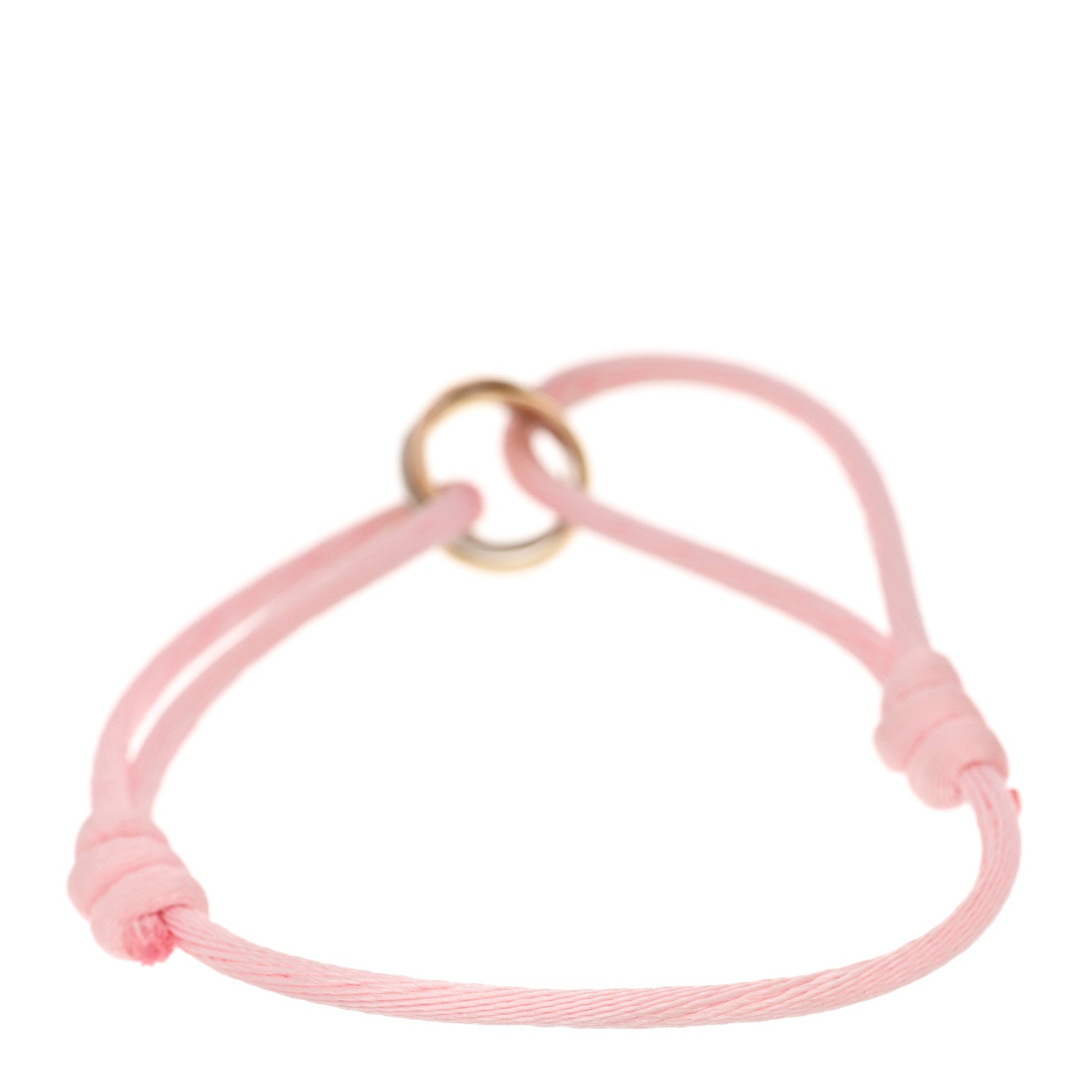 Cartier 18K Pink Yellow White Gold Trinity Adjustable Cord Bracelet Pink 2 of 4