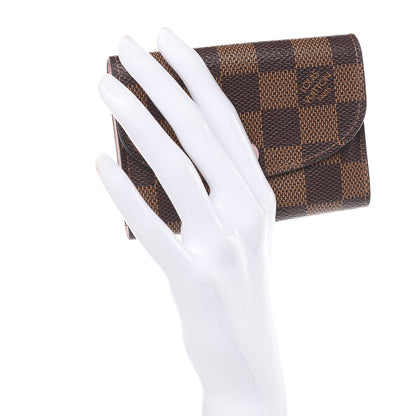 Louis Vuitton Damier Ebene Rosalie Coin Purse Rose Ballerine 2 of 14