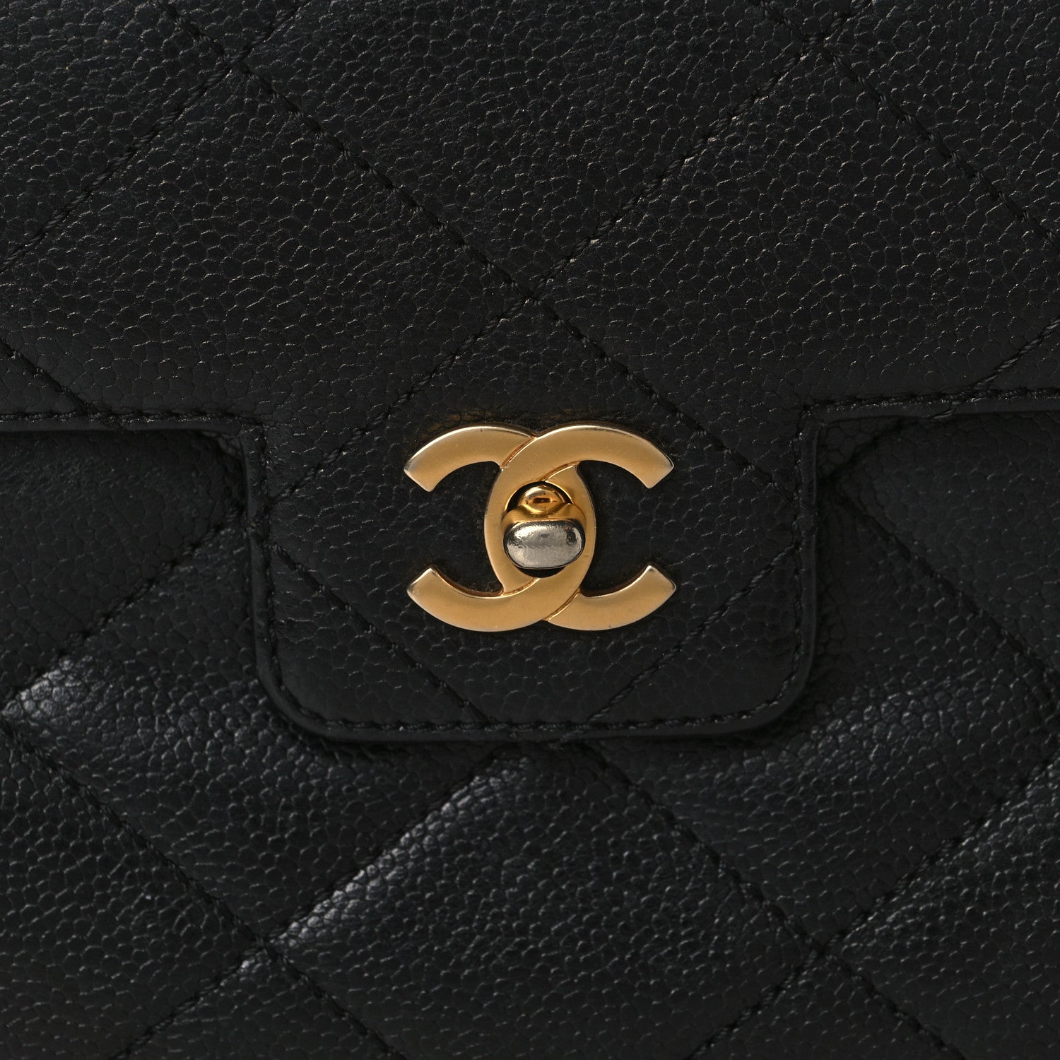 Chanel Caviar Quilted Medium Single Flap Black 15 of 17