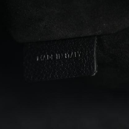 Celine Supple Calfskin Cuir Triomphe Small Heloise Shoulder Bag Black 6 of 11