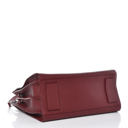 Saint Laurent Grained Calfskin Small Supple Sac De Jour Dark Pallisandre 4 of 7