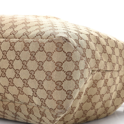 Gucci Monogram Large Horsebit Chain Hobo Dark Brown 9 of 10
