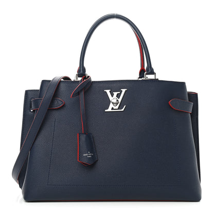 Louis Vuitton Calfskin Lockme Day Marine Rouge 1 of 9
