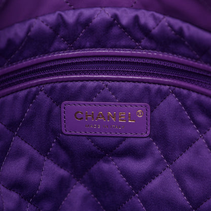 Chanel Shiny Calfskin Quilted Small Chanel 22 Purple 6 of 11
