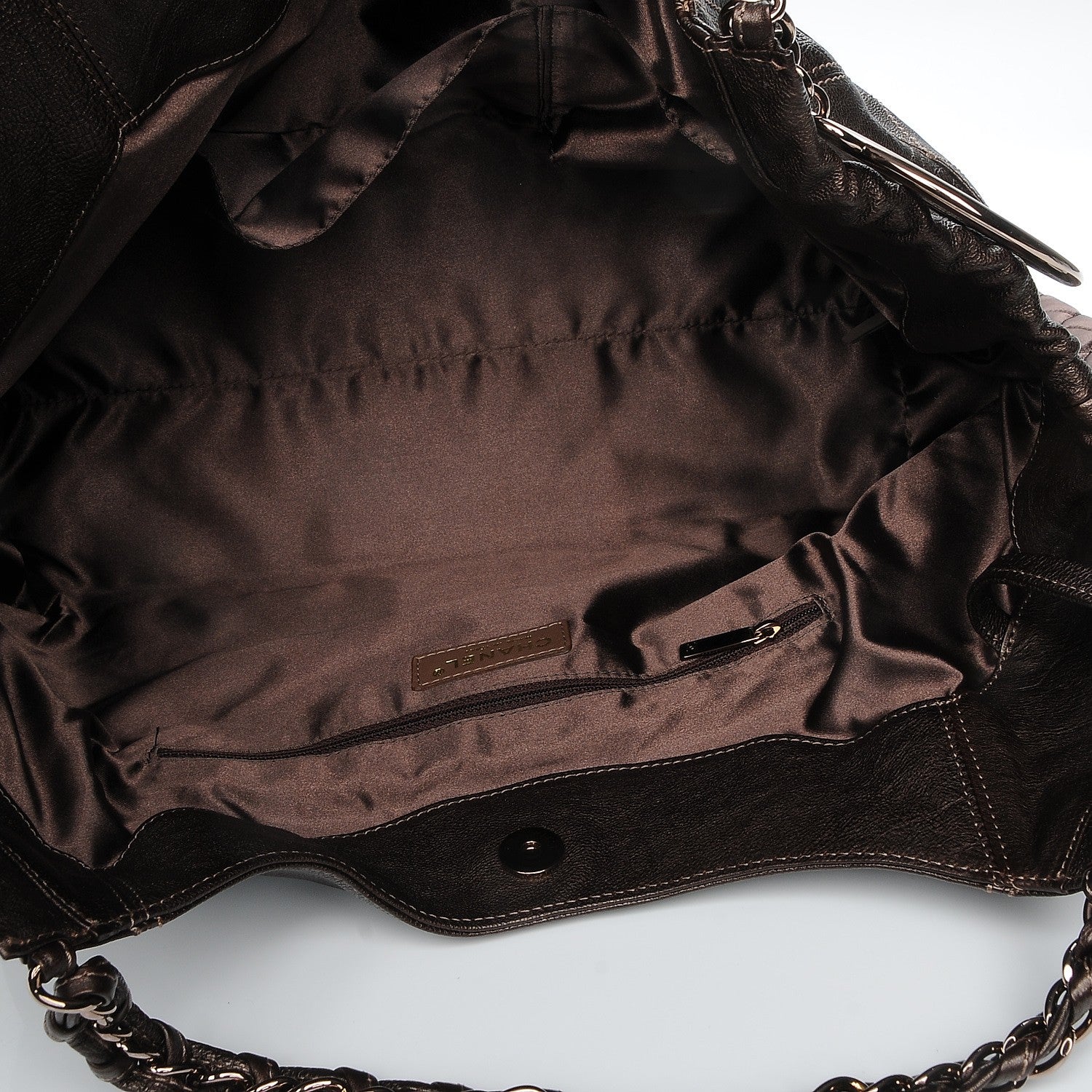Chanel Metallic Calfskin Baby Coco Cabas Bronze 4 of 7