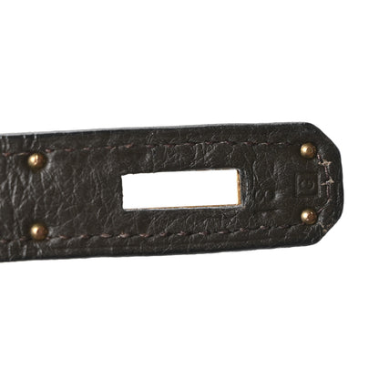 Hermes Vache Liegee Kelly Retourne 35 Vert Bronze 7 of 10