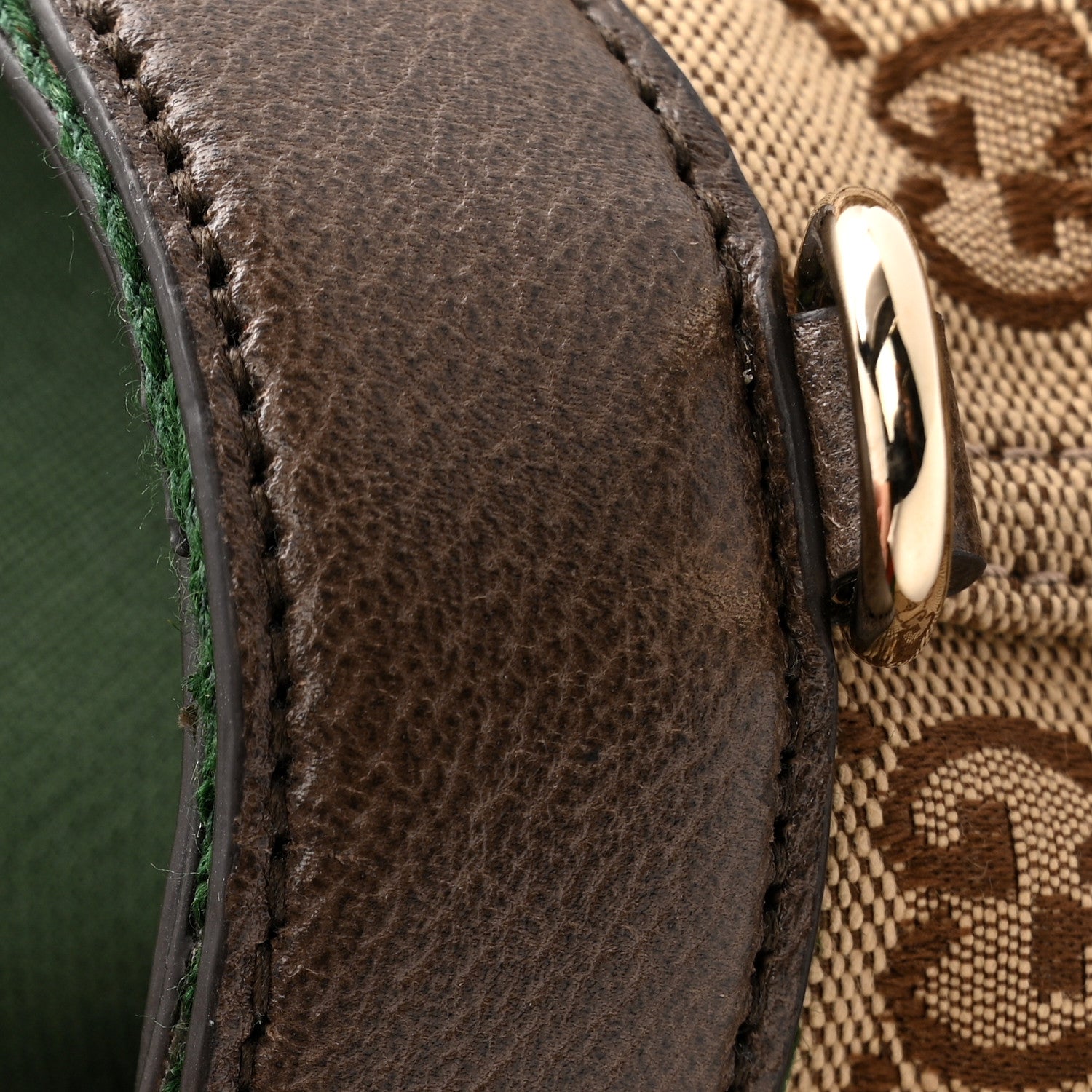 Gucci GG Monogram Web Large Giglio Tote Beige Brown 11 of 12