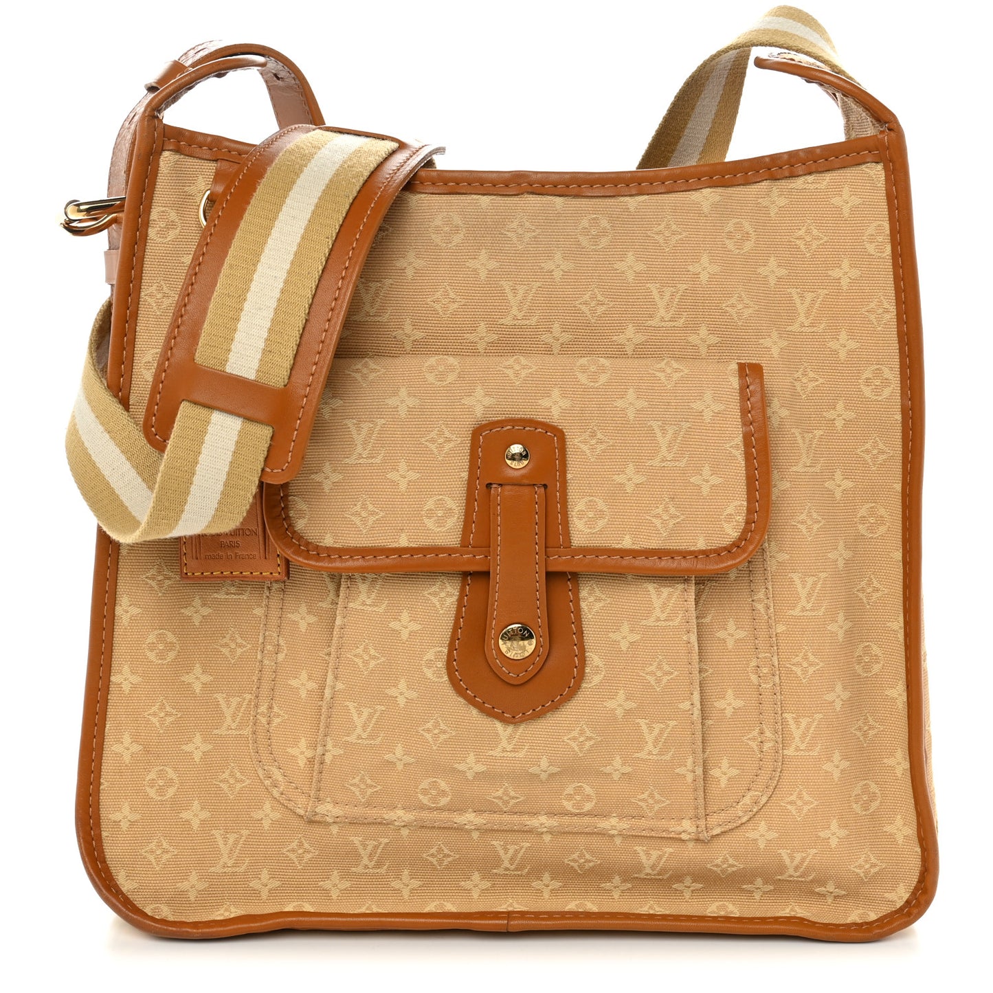 Mini Monogram Besace Mary Kate Beige
