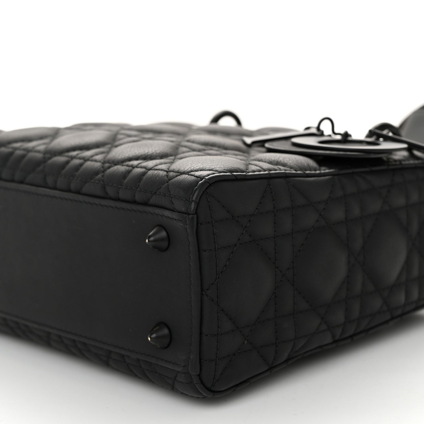 Ultra Matte Calfskin Cannage Small My ABCDior Lady Dior Black