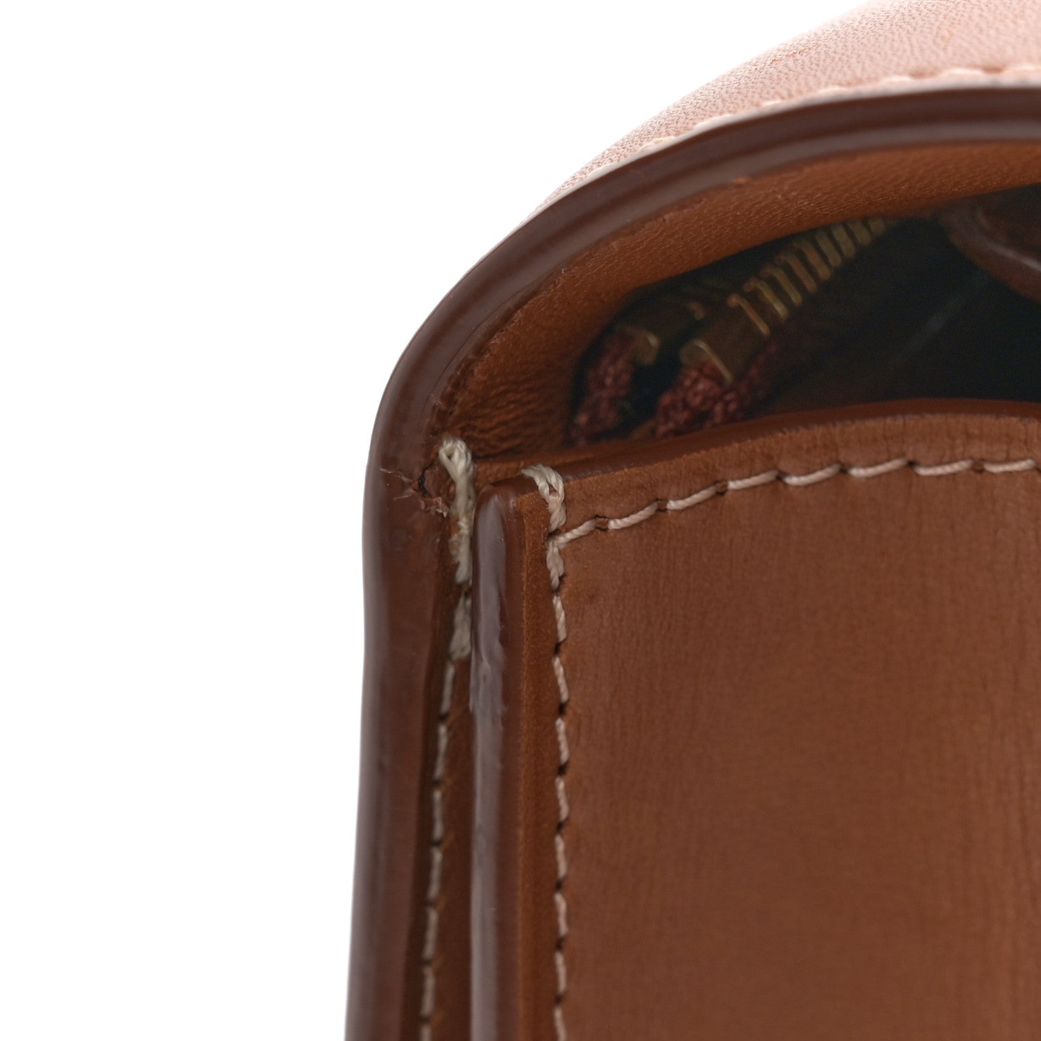 Celine Natural Calfskin Medium Classic Box Flap Bag Tan 12 of 14