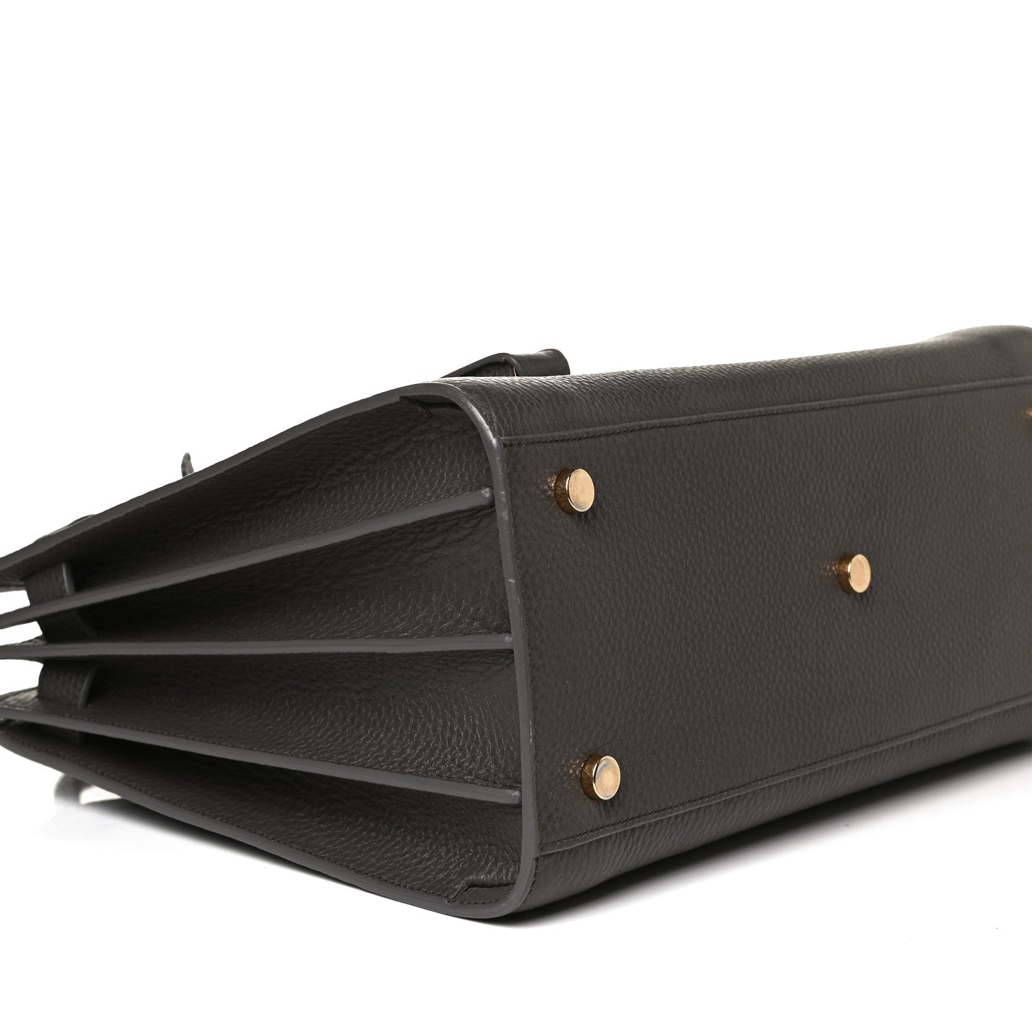 Saint Laurent Grained Calfskin Small Sac De Jour Charcoal 9 of 17