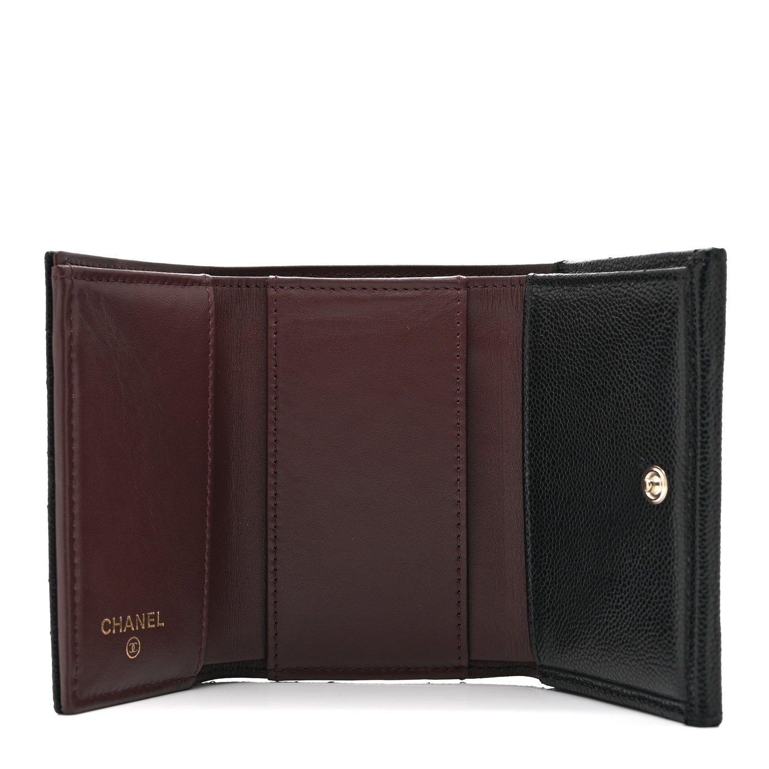 Chanel Caviar Quilted Double Flap Wallet Black 5 of 11