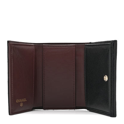 Chanel Caviar Quilted Double Flap Wallet Black 5 of 11
